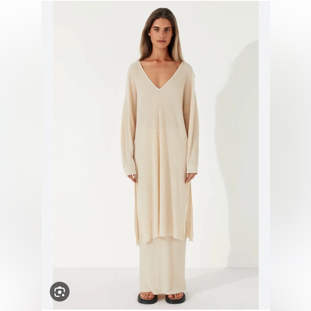 BNWT Zulu & Zephyr Stone Organic Linen Blend Dress, Sz US 4/AU 8